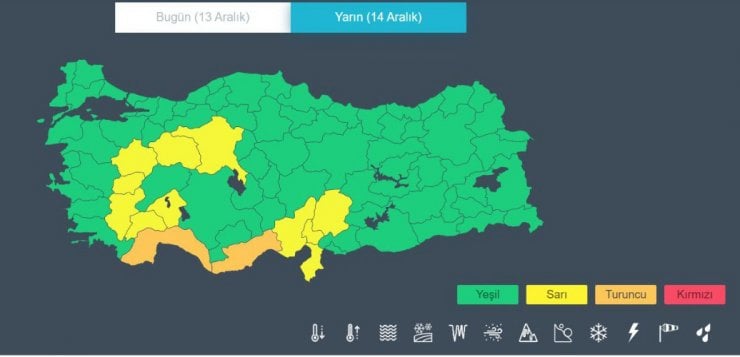 Meteoroloji’den 'turuncu kod' uyarısı: Gece başlayacak